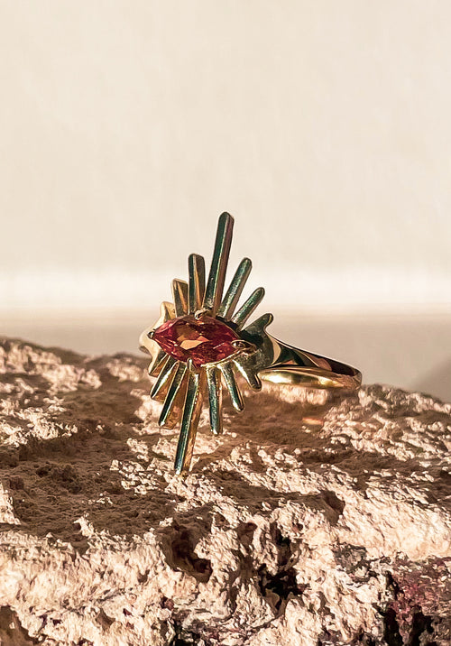 Citrine Sun Visions Ring