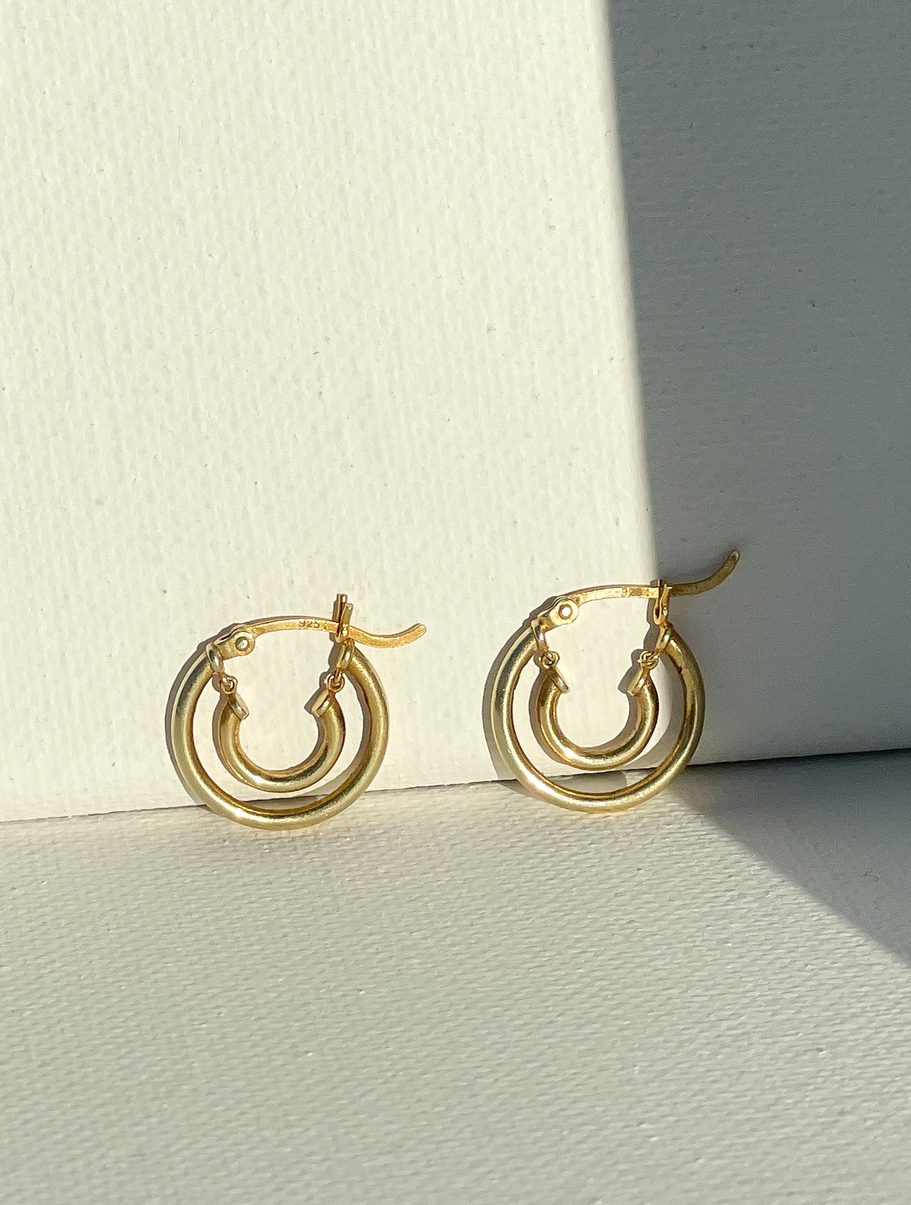 Gloria Double Hoops