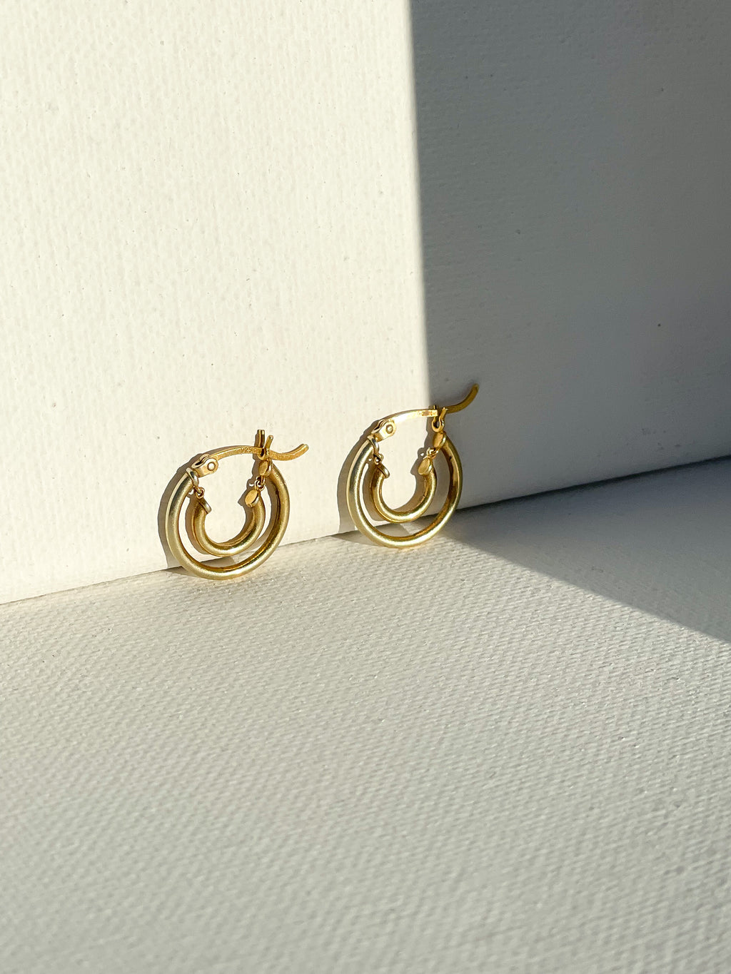 Gloria Double Hoops